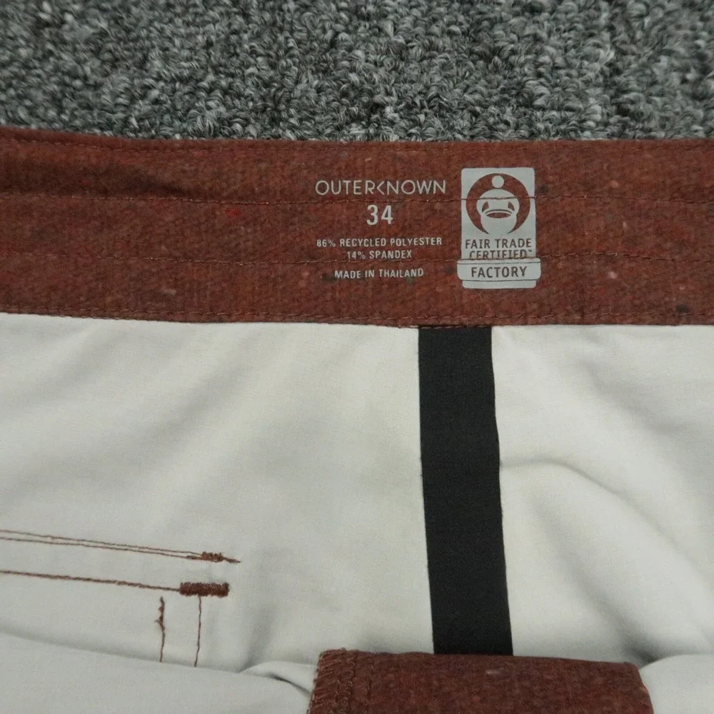 Outerknown Board Shorts Men 34 Red Blue Apex‎ Kelly Slater Swim Surf Striped
